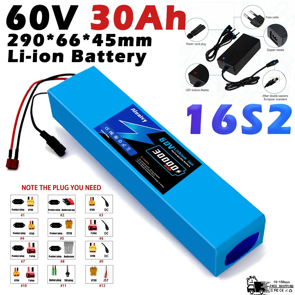 60V 50Ah Electric Scooter Battery - 2025 Upgraded 60V 30Ah 18650 Lithium