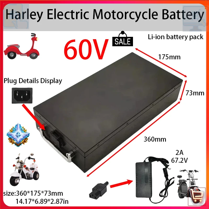 60V 20Ah-60Ah High Capacity Li - đánh giá và giá 60V 50Ah Electric Scooter Battery