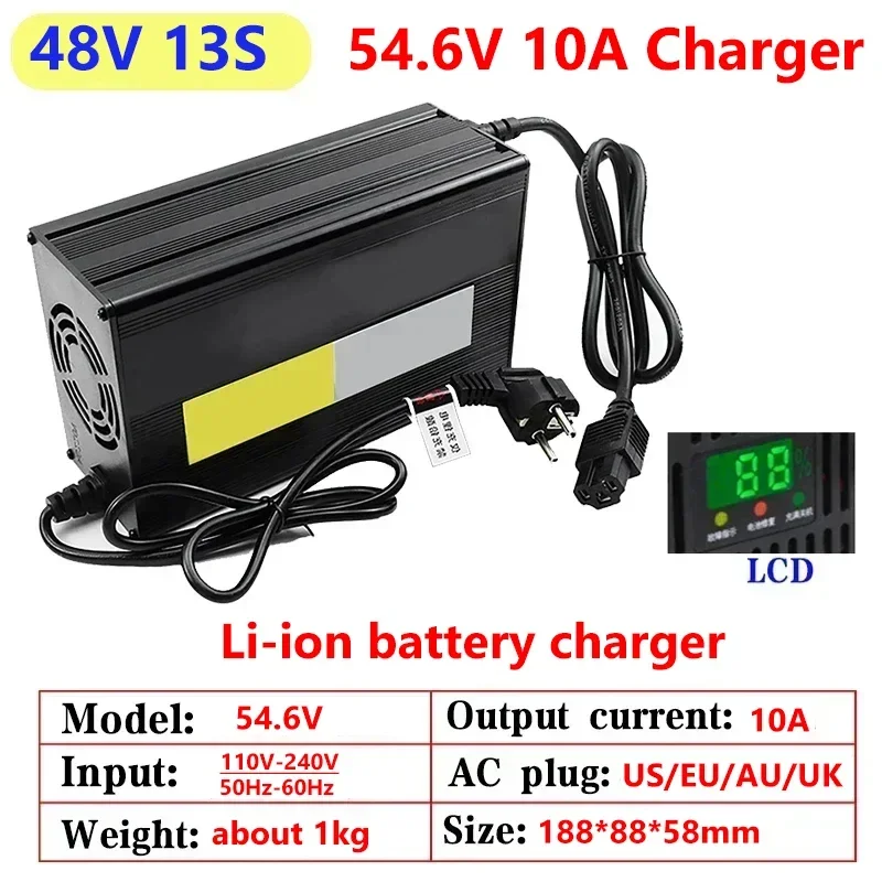 10A 48V 60V 72V Lithium Batter - đánh giá và giá 84V 20A Smart Charger