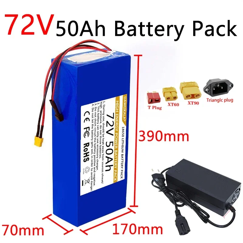 72V 18650 Battery pack 50Ah Hi - đánh giá và giá 60V 50Ah Electric Scooter Battery