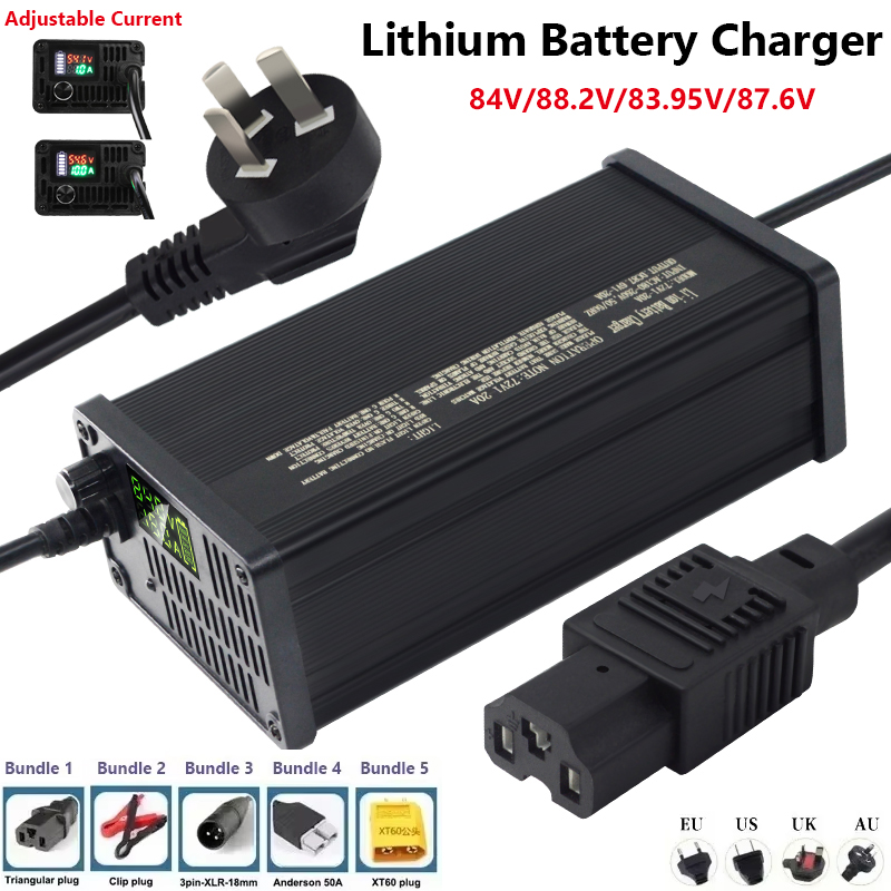 72V Adjustable Lithium Battery - đánh giá và giá 72V 15A Fast Charger