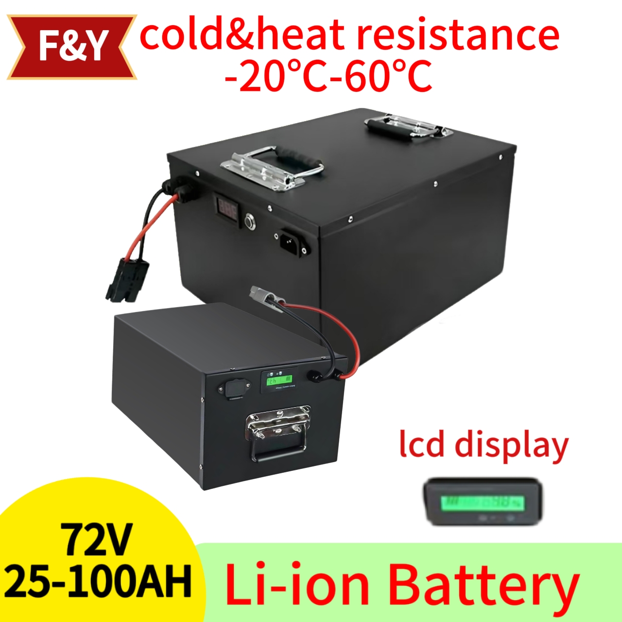 F&Y72V 25Ah 35Ah 45Ah 65Ah 80A - đánh giá và giá 72V 40Ah Lifepo4 Battery Pack