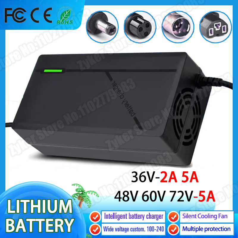 36V 48V 60V 72V Charger 2A 5A  - đánh giá và giá 84V 20A Smart Charger