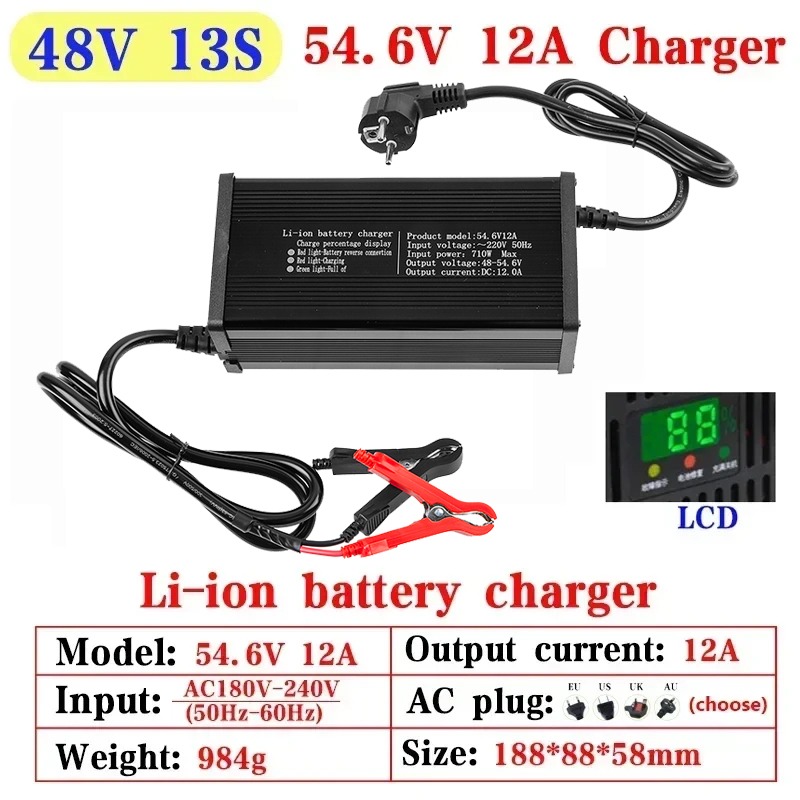 High-power 48V 5A 8A 10A 12A 1 - đánh giá và giá 84V 20A Smart Charger